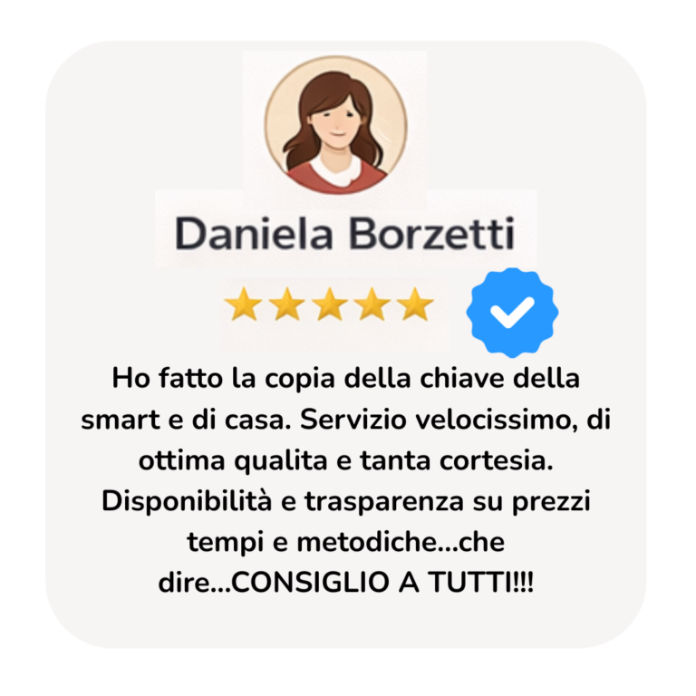 Esperienza eccezionale e personale competente. Hanno risolto ogni tipo di chiave, anche le più complesse! (2)